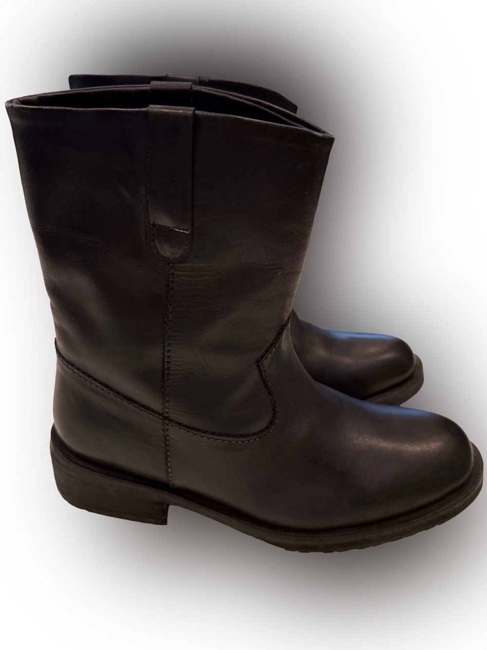 Vintage Foundry Co. Alaina Women's Black Leather Western Boots Sz 8 NEW!